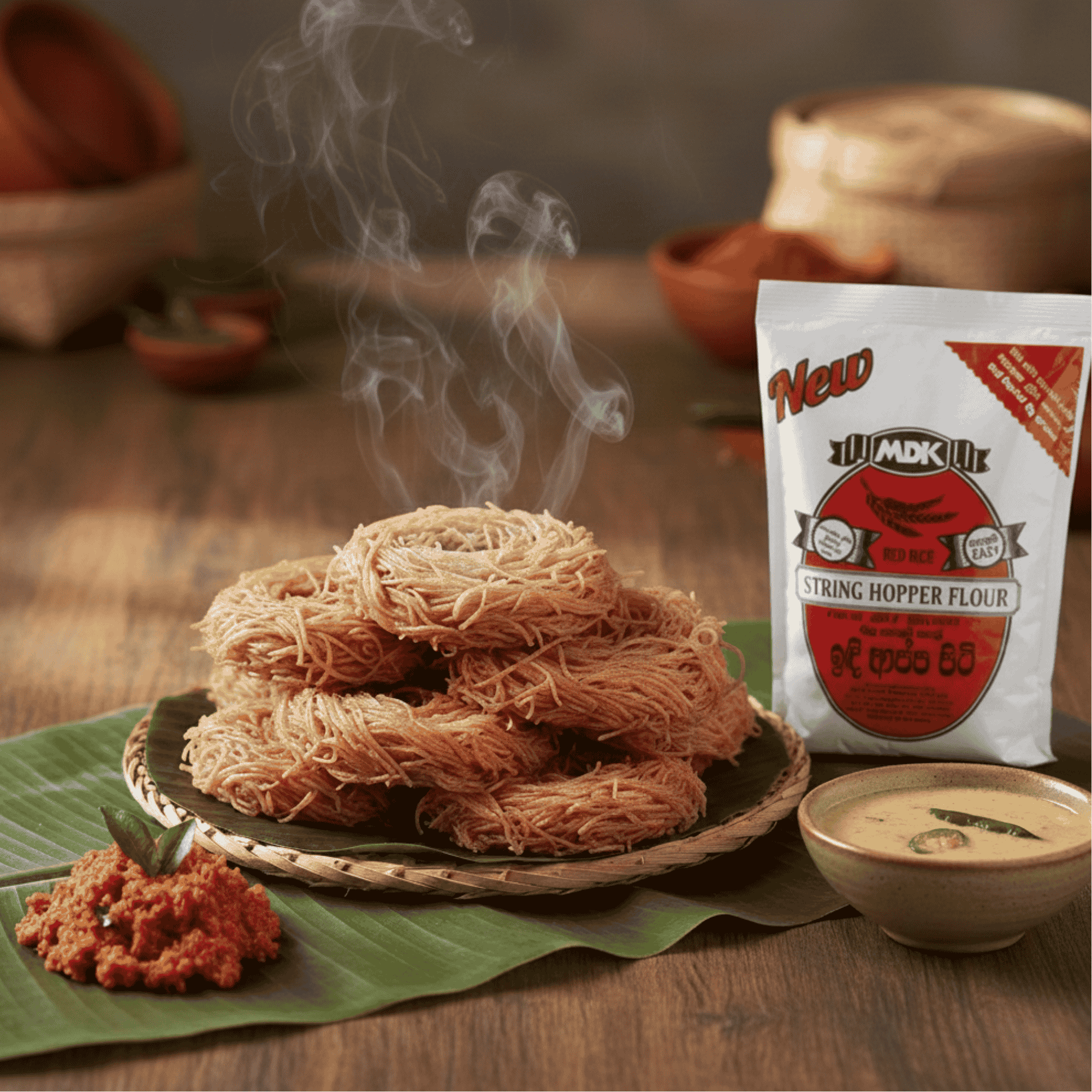 Soft & Healthy Red String Hoppers Recipe