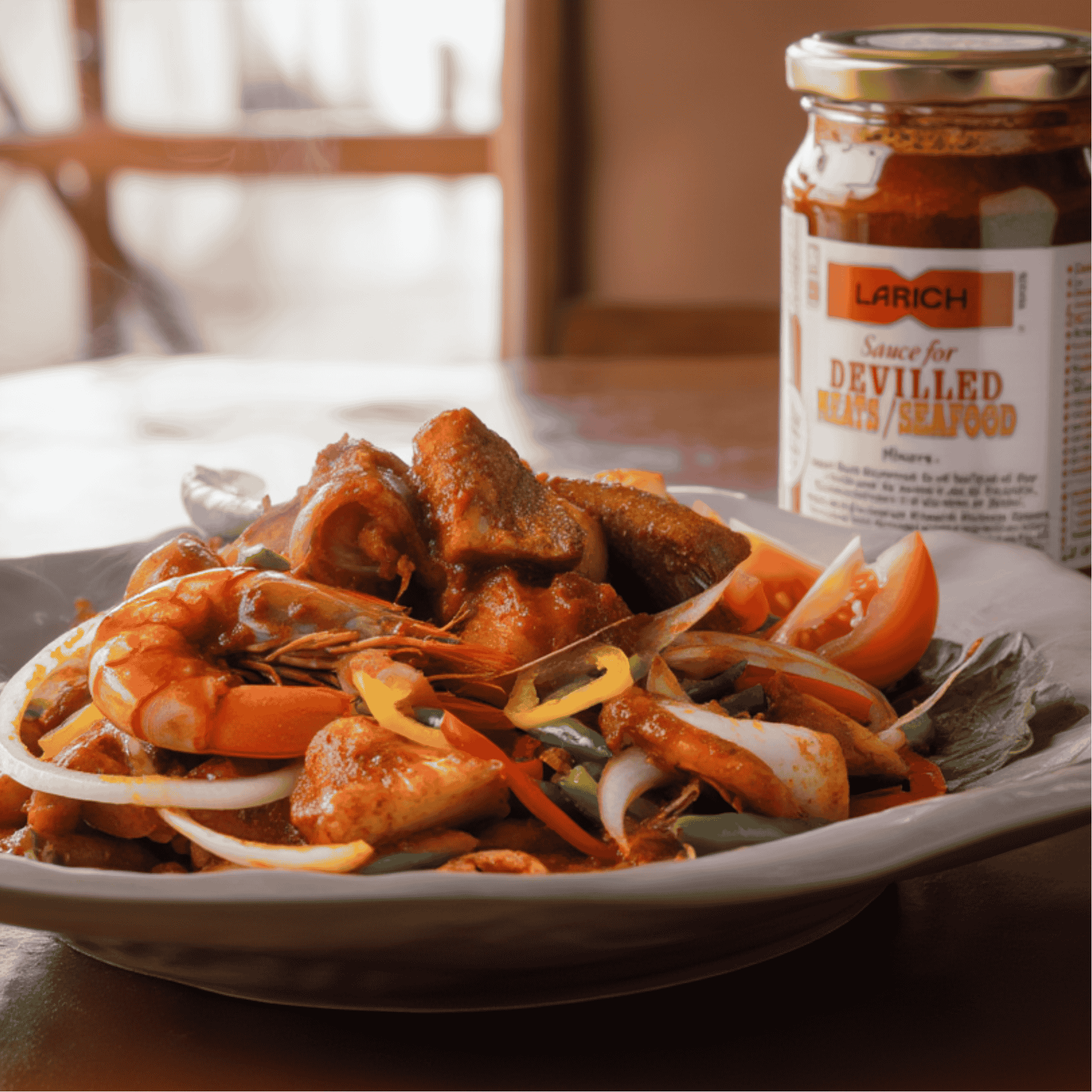 Spicy Sri Lankan Devilled Seafood Stir-Fry Recipe